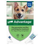 Advantage for dogs - pack of 4