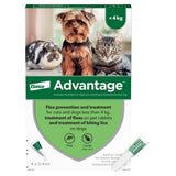 Advantage for dogs - pack of 4