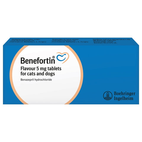 Benefortin 5mg Flavoured Tablets for Cats and Dogs (Prescription Required)