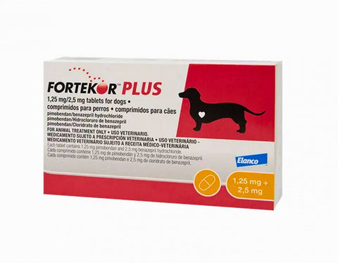 Fortekor Plus Tablets for Dogs – 1.25mg/2.5mg & 5mg/10mg (Prescription Required)