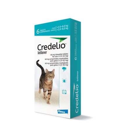 Credelio Chewable Tablets for Cats (Pack of 6) (Prescription Required)